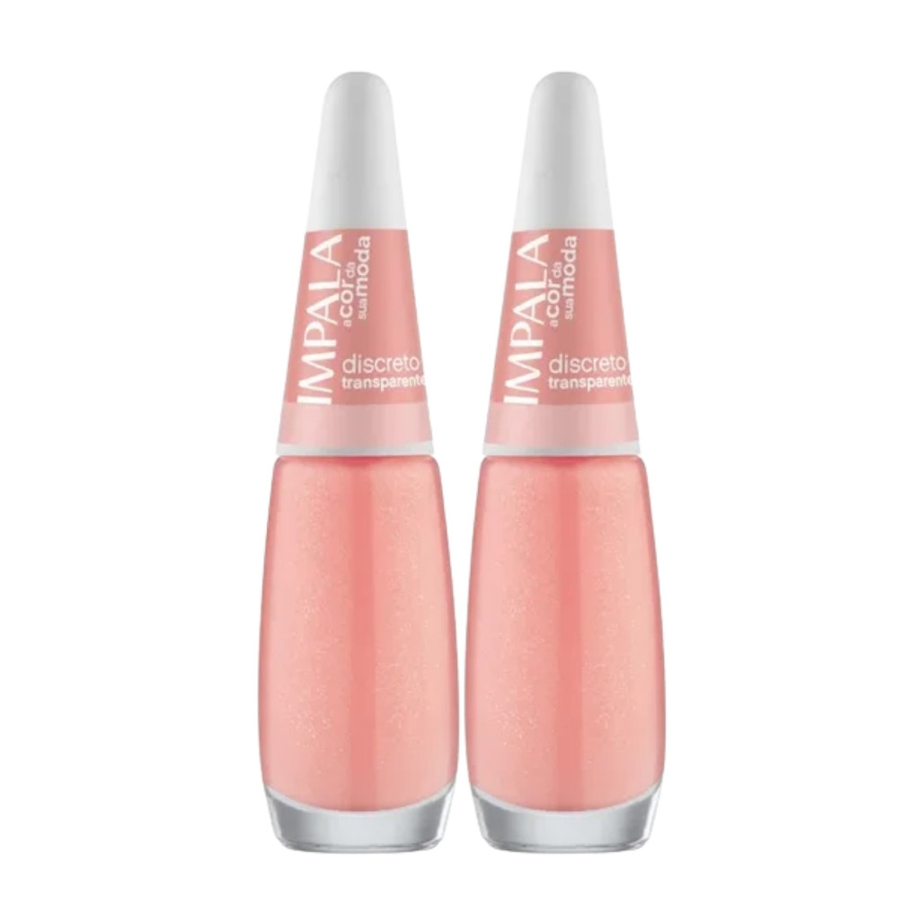 Kit 2 Esmalte Impala A Cor Da Moda Discreto Transparente em Oferta na Shopee