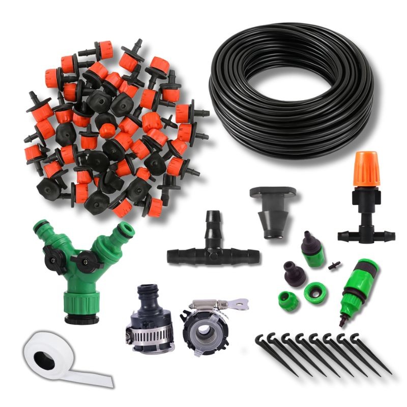 Kit Irrigação Completo Gotejamento Nebulizador Mangueira 20 metros