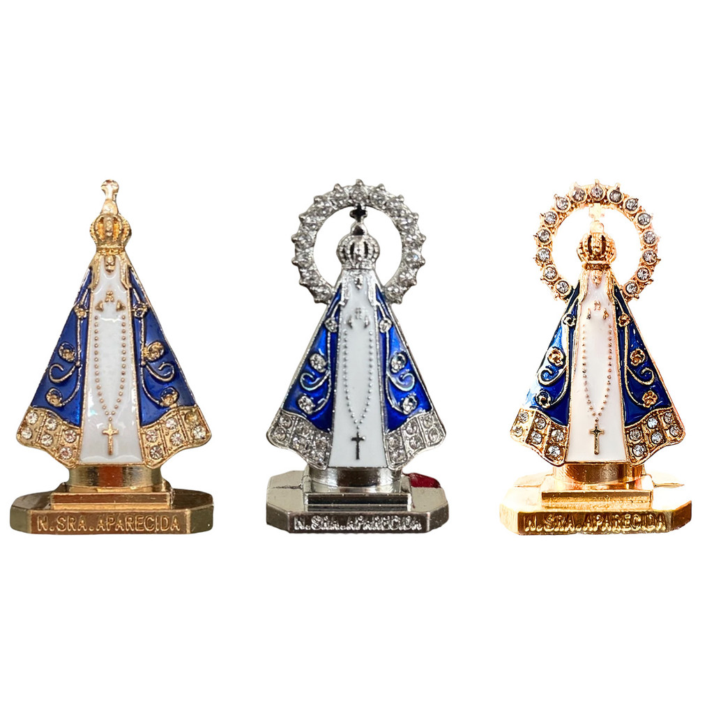 Kit C3/6/12 Carruagem de Nossa Senhora Aparecida em Metal - 5.5cm em Oferta na Shopee