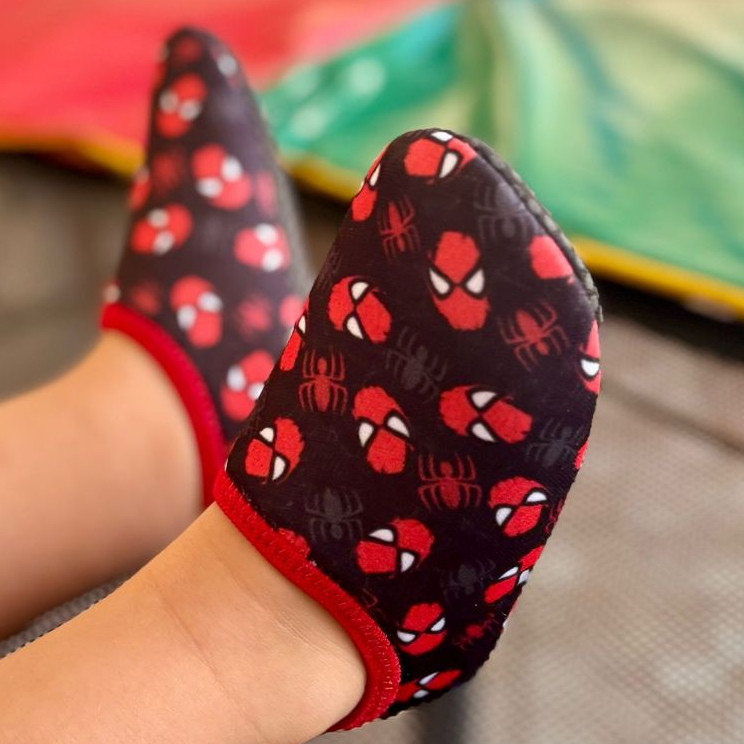 Sapatilha Infantil de Bebê Meia Antiderrapante Calce Fácil Levinho HOMEM ARANHA em Oferta na Shopee