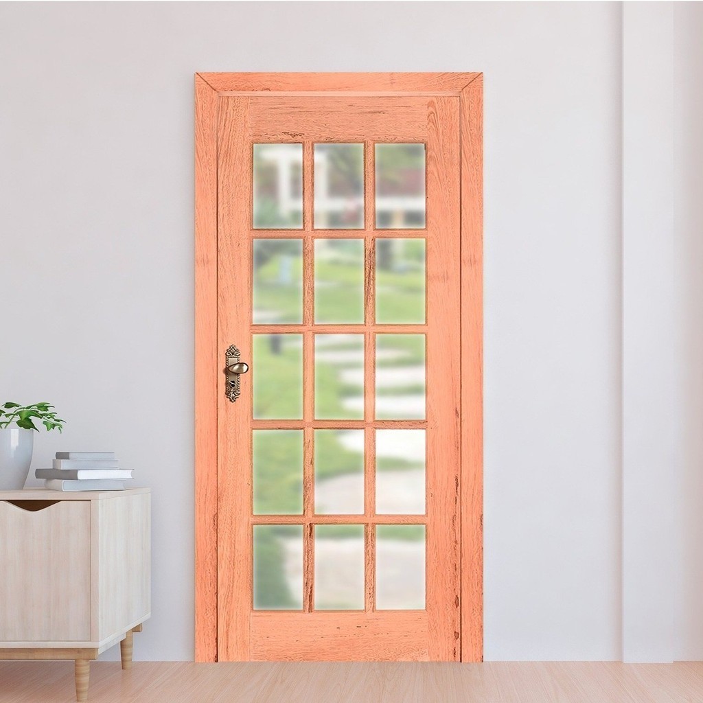 Porta de Madeira Folha 210cmx90cmx3cm PE15 Esel 210cm x 90cm - Home & Living
