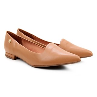 Sapatilha Vizzano Salto Baixo Bico Fino - Caramelo em Oferta na Shopee