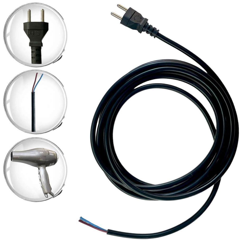 Cabo Para Secador Taiff Fio Original Inmetro 20a 3 Metros em Oferta na Shopee