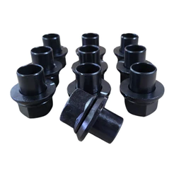 kit 10 Porca Guia Roda Tras 22x49mm Chave 32 Oscilante Centralizadora ZM 2902253 original CAMINHAO IVECOEUROCARGOEUROTEC
