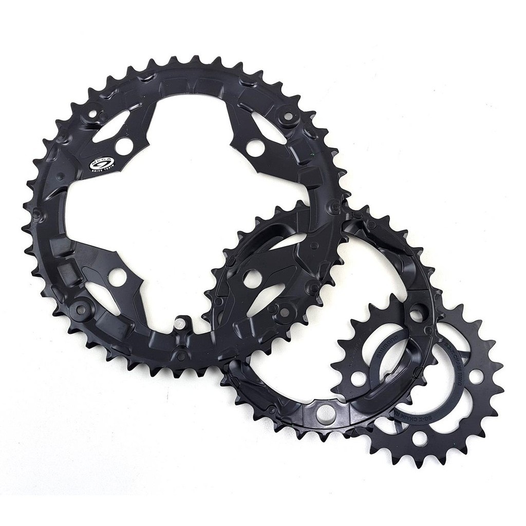 Coroas Tripla Shimano 44 32 e 22 Pedivela Acera M391 Alivio Deore Bcd 104mm