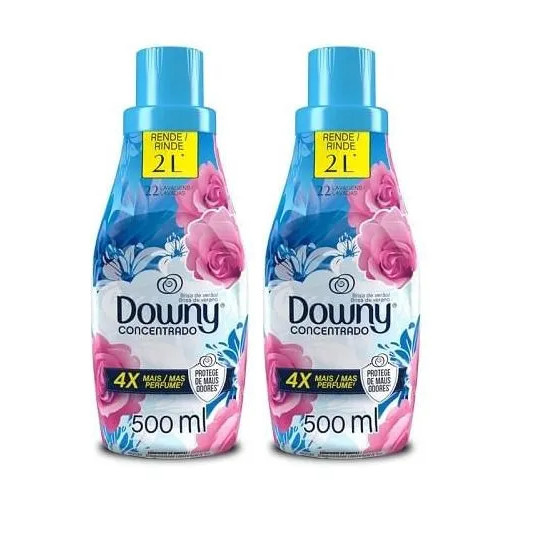 Kit 2 Amaciante Downy Brisa do Verão  concentrado Azul 500ml