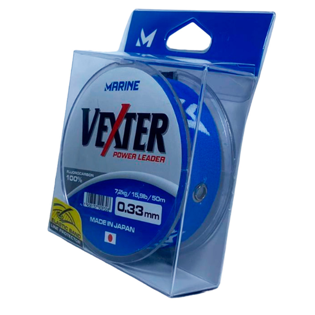Linha Pesca Fluorcarbono Leader Vexter Marine Sports 0.33mm 50m 15.9 Lbs