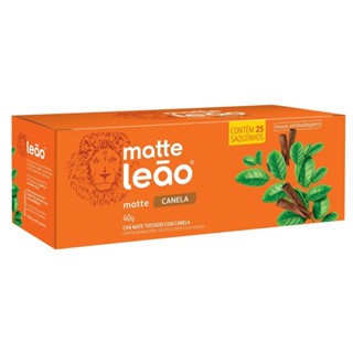 Chá Matte Canela Leão 25 Sachês em Oferta na Shopee