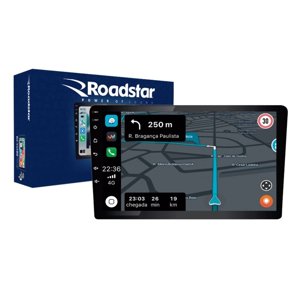 Central Multimídia Roadstar RS-915BR Prime Android Carplay 9 Polegadas em Oferta na Shopee