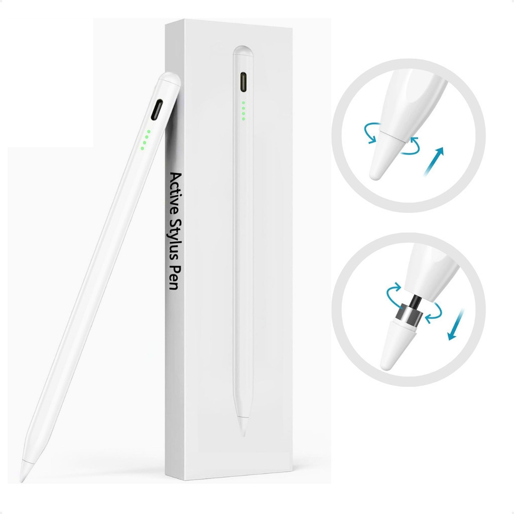 Caneta Pencil 1.5mm IOS Ipad Tablet Android de Alta Precisão Magnética