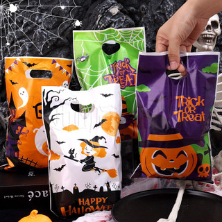 50Pcs Sacos De Doces De Halloween-Truque Ou Tratamento Aranha Fantasma De Abóbora-Feliz Suprimentos Para Festas Embalagem Presentes