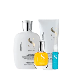 Kit Diamond Shampoo, Condicionador, Cristalli 30ml e Ampola