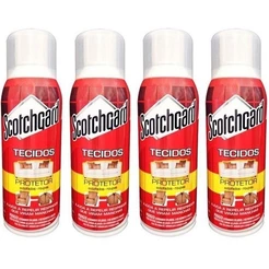 Kit com 4 Scotchgard 3M Protetor de Tecidos Repelente a Agua SPRAY 353ML