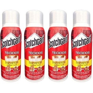 Kit com 4 Scotchgard 3M Protetor de Tecidos Repelente a Agua SPRAY 353ML em Oferta na Shopee