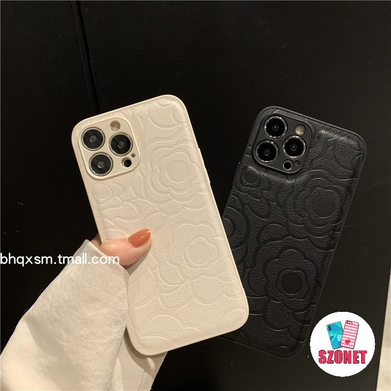 Capa De Telefone Macia À Prova De Choque De Camélia De Luxo De Couro De Alta Qualidade Para iPhone 17 16 15 14 13 12 11 em Oferta na Shopee
