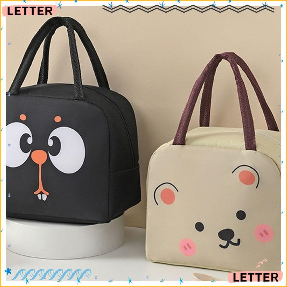 LETTER Cartoon Saco De Almoço , Com Isolamento Térmico Acessórios Para Lancheiras Térmicas Portáteis Tote Food Small Cooler Bag