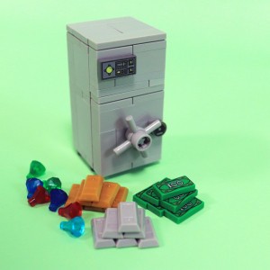 Cofre De lego Diamante Caixa Do Tesouro Blocos De Brinquedos em Oferta na Shopee