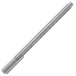 CANETA 0,3MM TRIPLUS FINELINER CINZA PEDRA 334 86