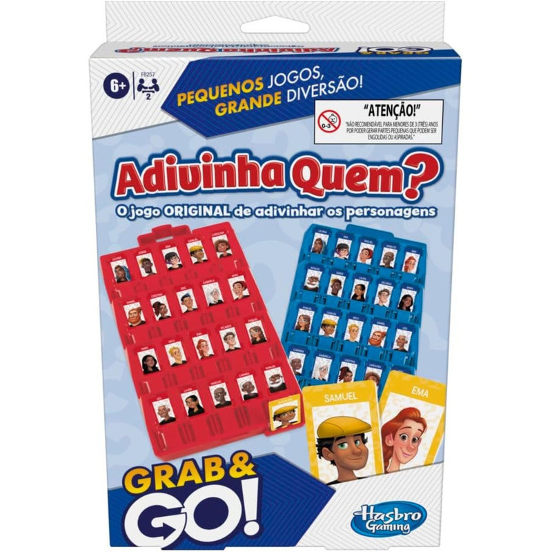 Jogo Adivinha Quem? Grab & Go Original Hasbro F8257