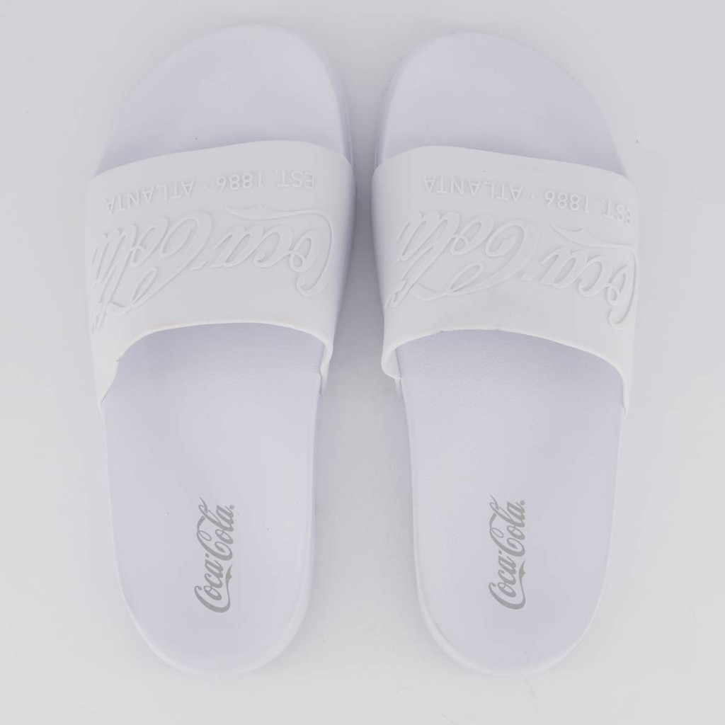 Chinelo Coca Cola Slide Coke Bold Branco em Oferta na Shopee