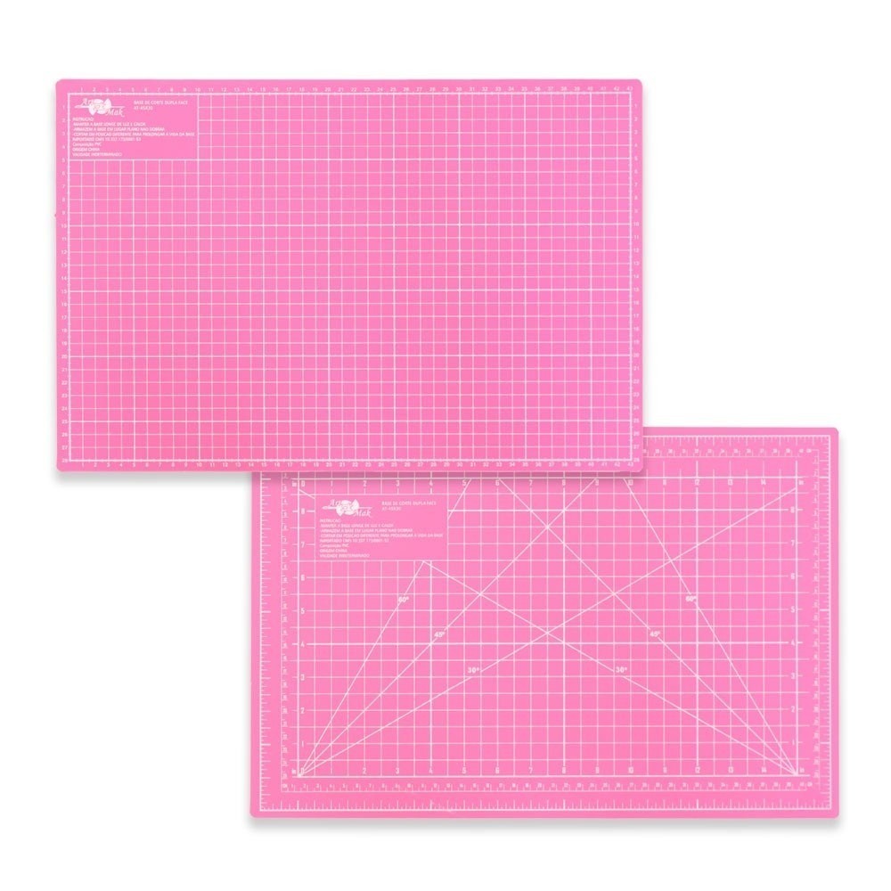 Base de corte A4 30x22 Dupla Face para Patchwork Scrapbook Cartonagem