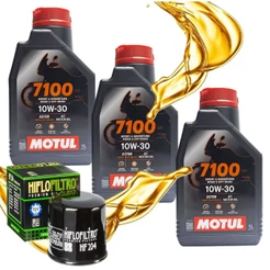 Troca de Óleo Cb 500x / Cbr 650f / Cb 600f Hornet Motul 7100 10w30 + Filtro Hiflo Hf204