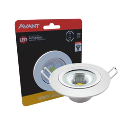 Spot Led Authentic Emb. Redondo 5w 3000k 9cm BF Avant
