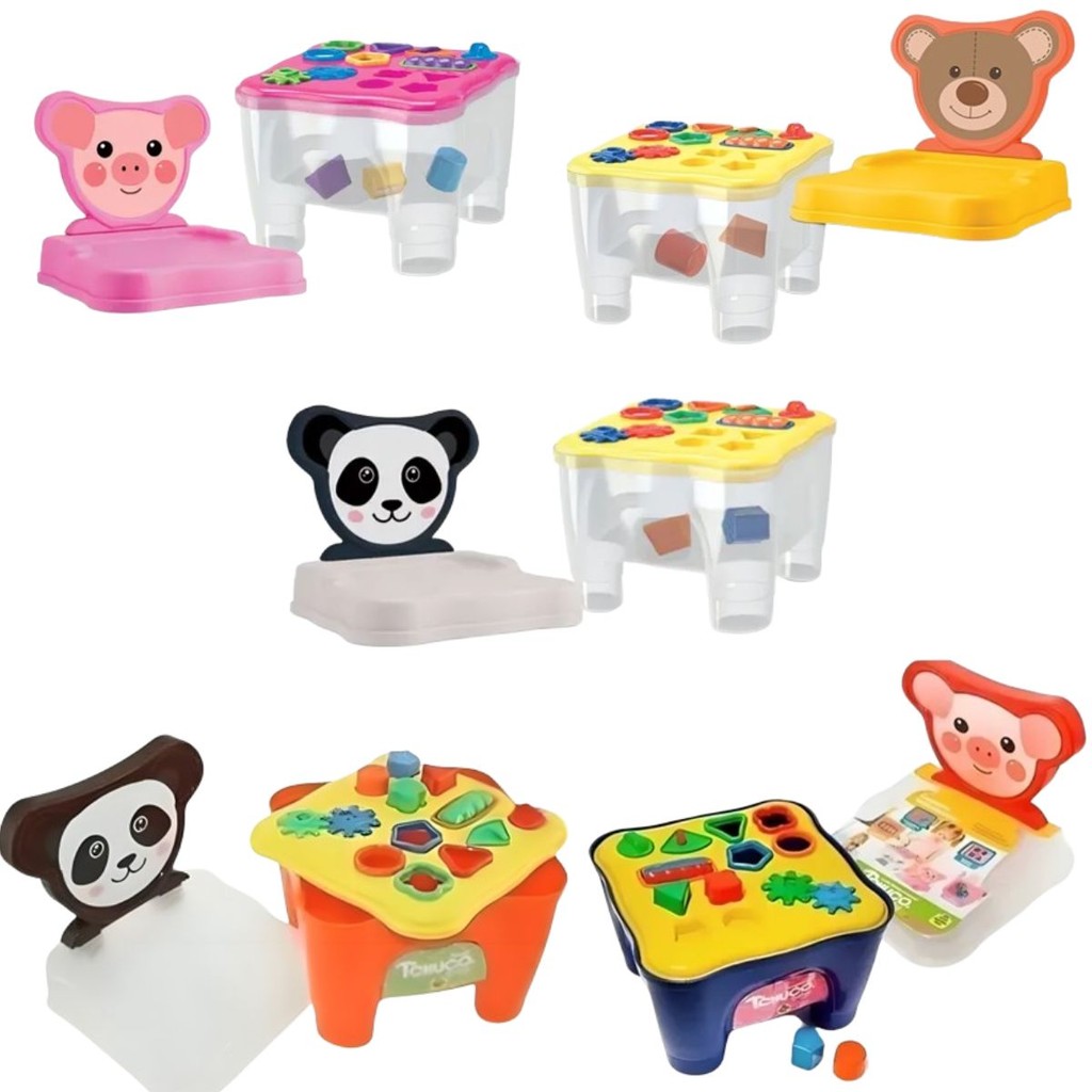 Cadeirinha Mesa Didática com Atividades Bichinhos Sortida 0209 - Samba Toys em Oferta na Shopee