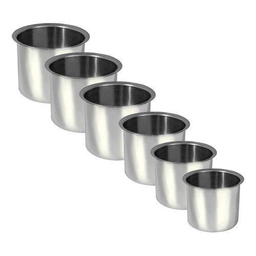 Kit 6 Molheiras em Alumínio Nº 12/14/16/18/20/22  Para Carrinho De Cachorro Quente 6 Pecas Tamanhos Variados