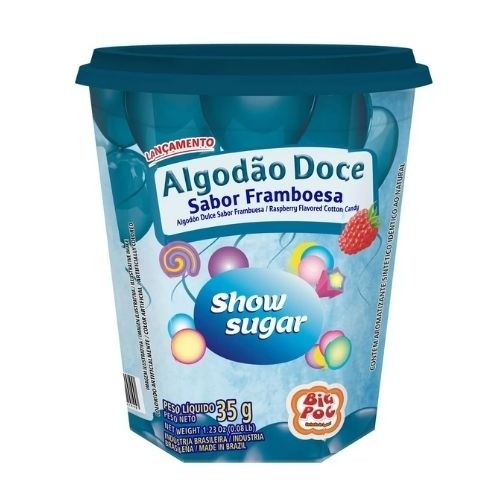 Pote Algodão Doce Framboesa Big Poc 35Gr - Food & Beverages