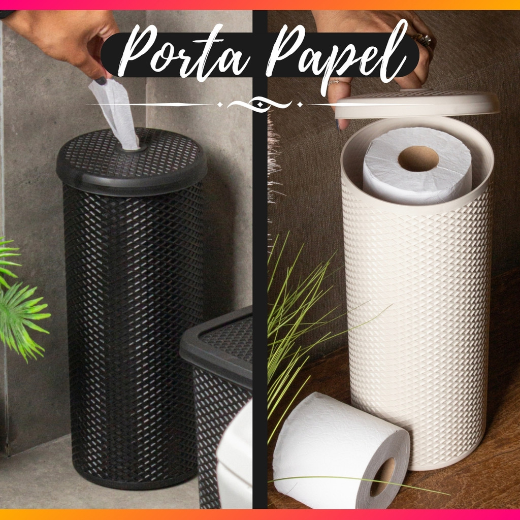 Suporte Para Papel Higiênico de Chão Linha Línea de Plástico Até 3 Rolos de Papel - Paramount em Oferta na Shopee