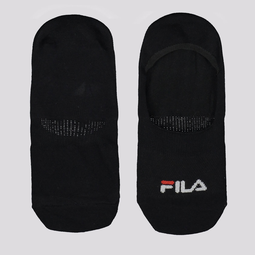 Kit Meia Fila 3 Pares Cano Invisível Preto em Oferta na Shopee