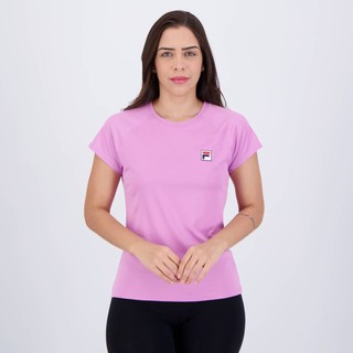 Camiseta Fila Tennis Basic Feminina Rosa em Oferta na Shopee