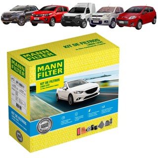 Kit de Filtros Mann Filter Mobi 1.0 8V Flex| Strada 1.4 8V Flex|Fiorino 1.4 8V Flex|Uno 1.0/1.4 8V Flex|Palio 1.4 8V Flex em Oferta na Shopee