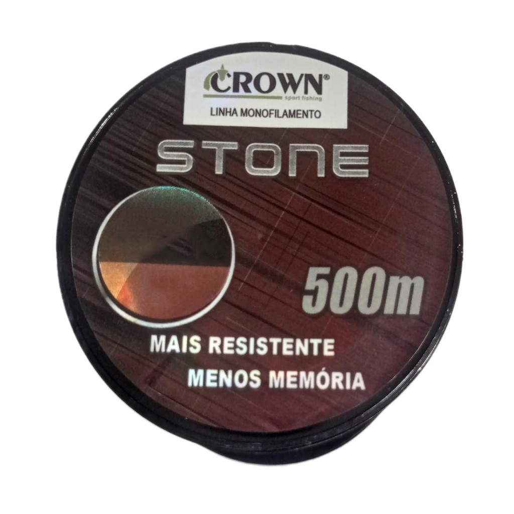 Linha Monofilamento Stone 0,30mm 500mts - Crown em Oferta na Shopee