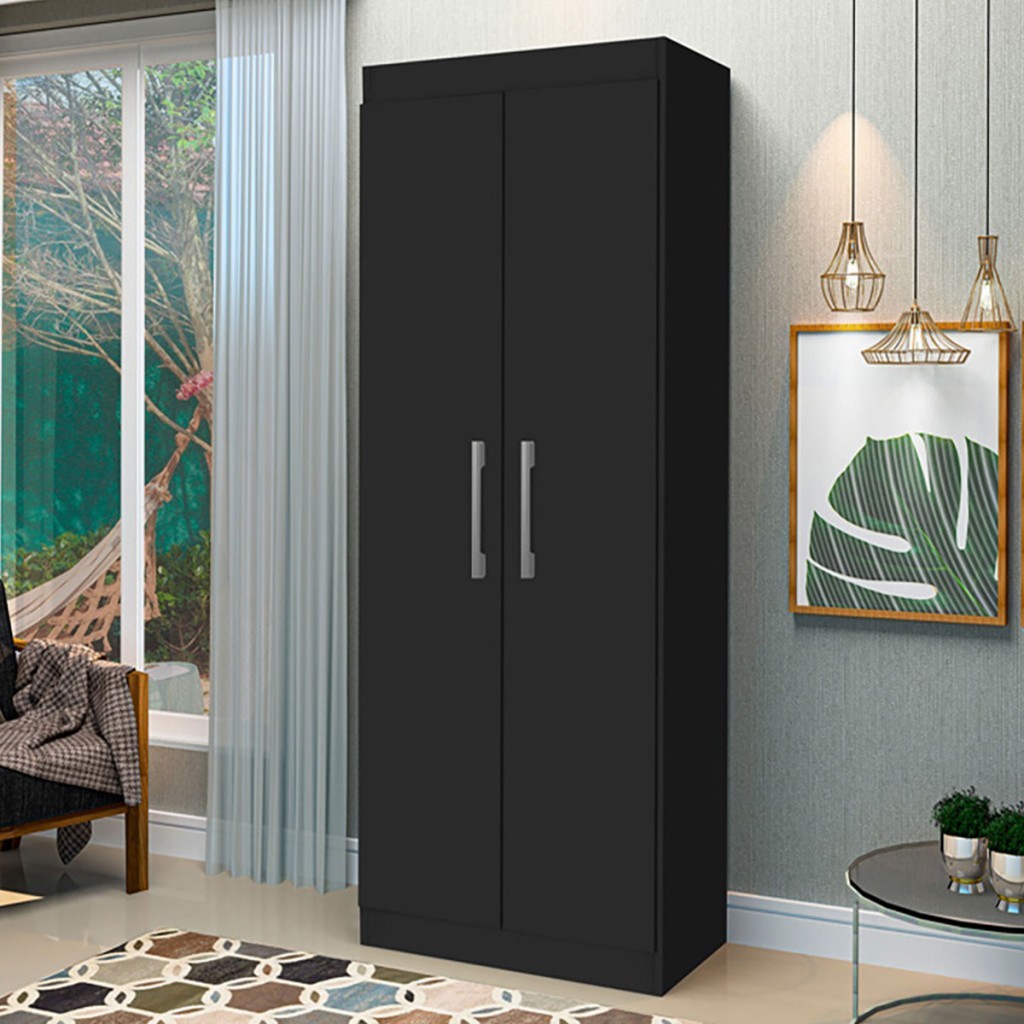 Armário Multiuso Lumina 2 Portas 4 Prateleiras - Home & Living
