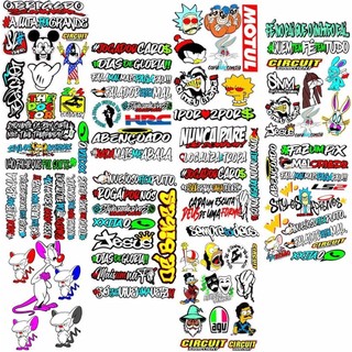 CARTELA DE ADESIVOS CARRO, MOTO, BIKE, SKATE.