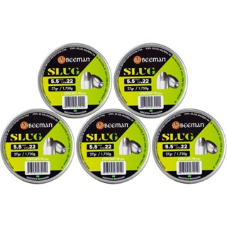 Kit 5 Chumbinho Slug 5.5mm 1,75g 90 Unidades - Virtus em Oferta na Shopee