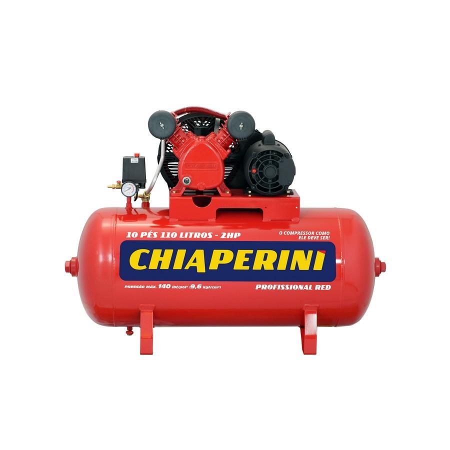 Compressor de Ar M.Pressão 10/110 Mono 2HP 110L Chiaperini em Oferta na Shopee