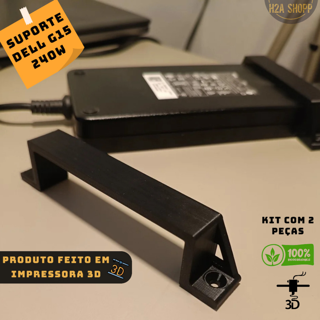 Suporte Fonte Notebook Gamer Dell G15 ASUS F15 Alienware M16 130w 240w 330w Kit 2 Peças