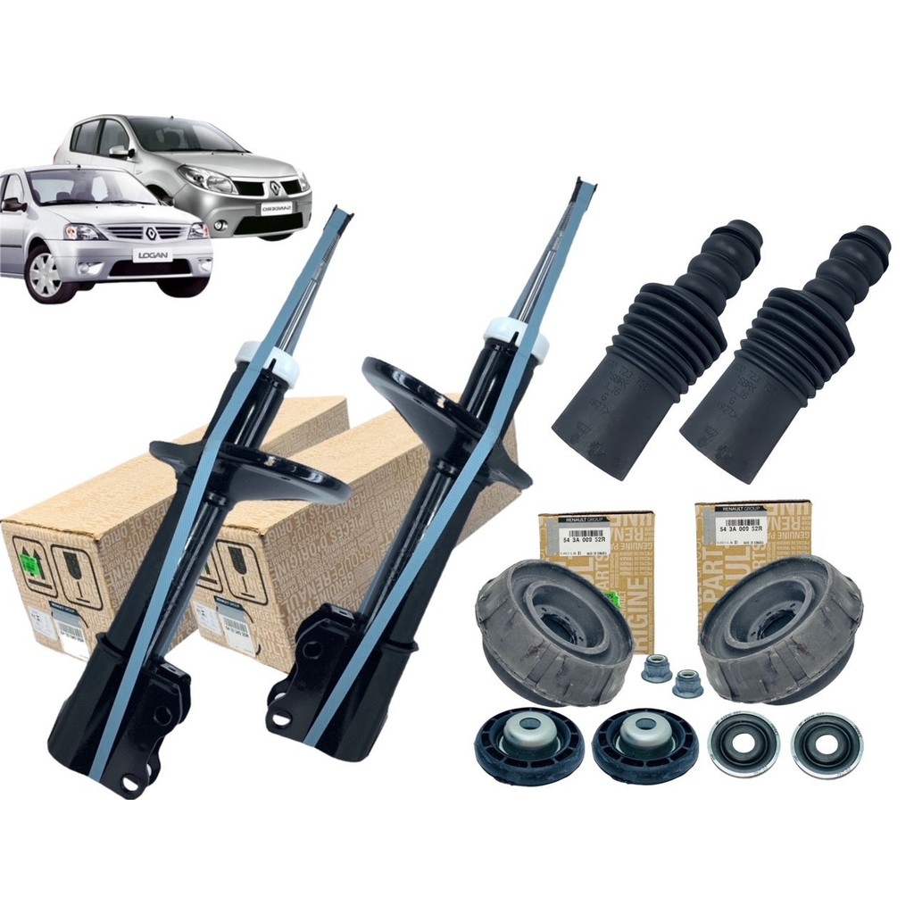Kit Amortecedor Dianteiro Sandero Logan 07/14 com Coxim Batente Original