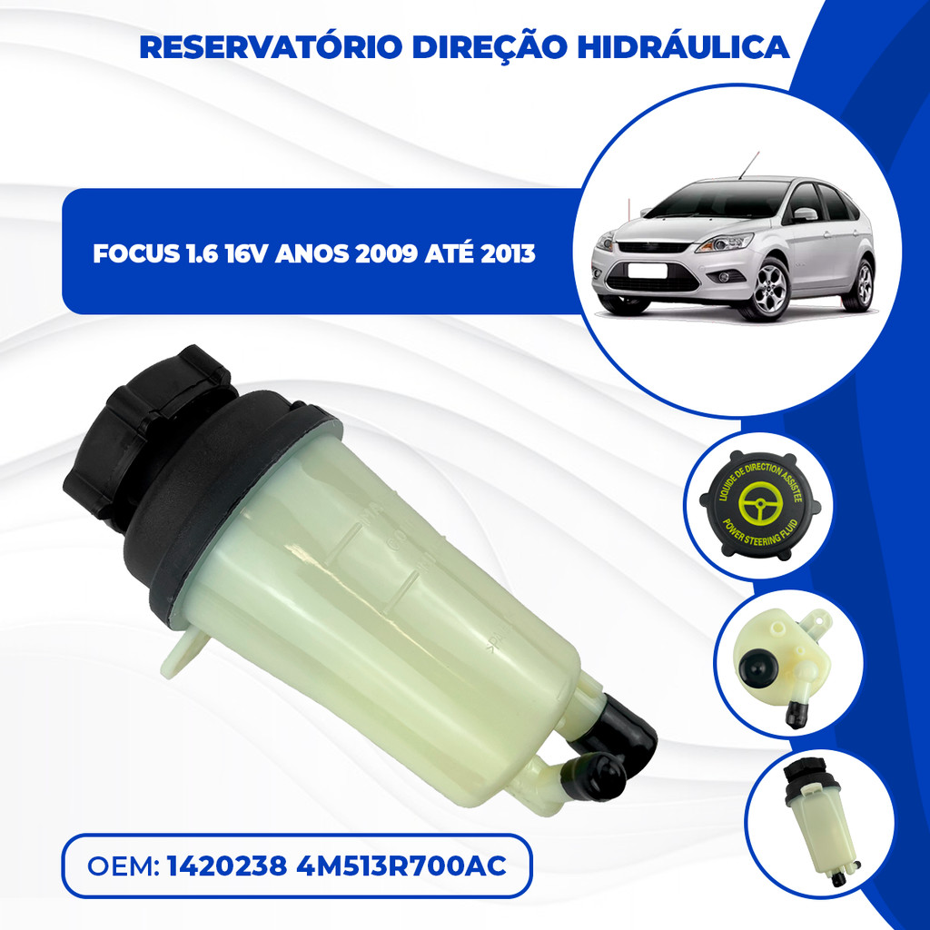 Reservatório do Óleo da Direção Hidráulica Focus 1.6 16v anos 2009 2010 2011 2012 2013