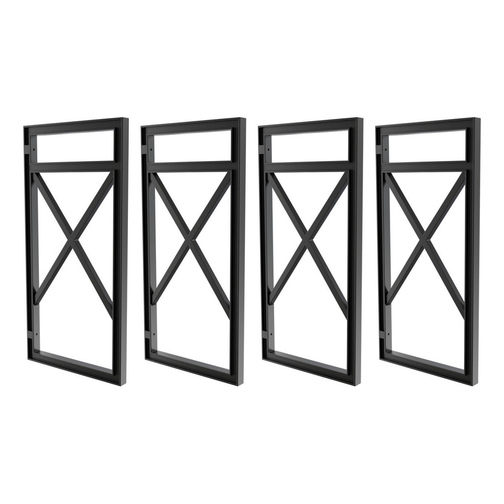 Kit 04 Suportes Estilo Industrial P/prateleiras 15cm Profun.