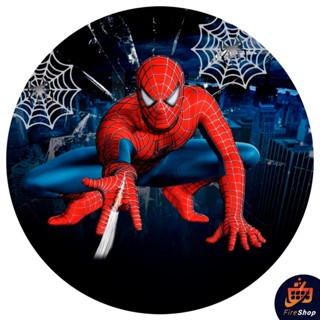 Painel 50x50Cm Tema Homem Aranha Spider Man - Tecido Sublimado C/ elástico em Oferta na Shopee