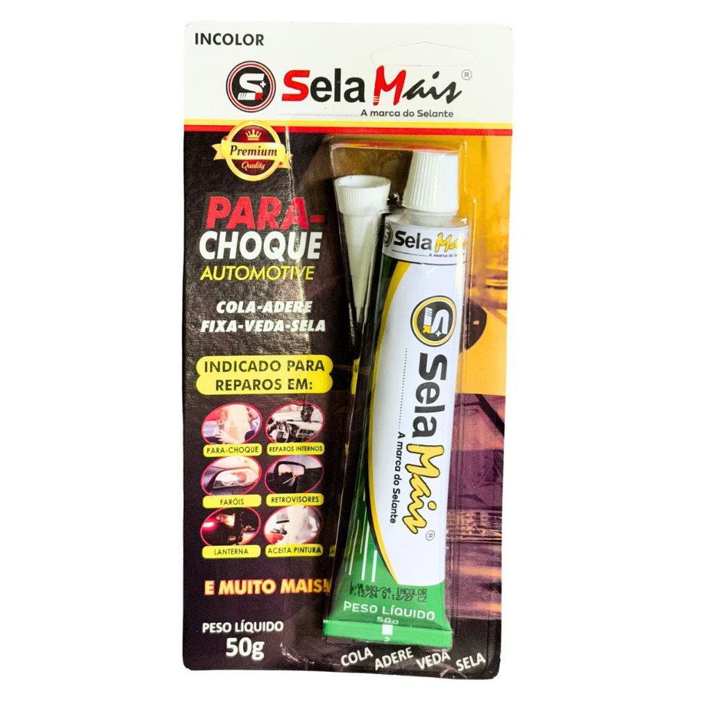 Cola Para-choque Incolor Selamais 50g em Oferta na Shopee