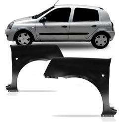 PARALAMA DIANTEIRO CLIO 2003 2004 2005 2006 COM FURO PISCA PRETO