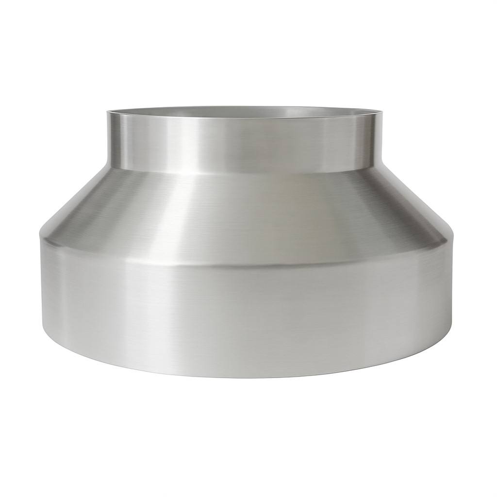 Redutor Adaptador De Duto Tubo De 150mm X 100mm em Alumínio