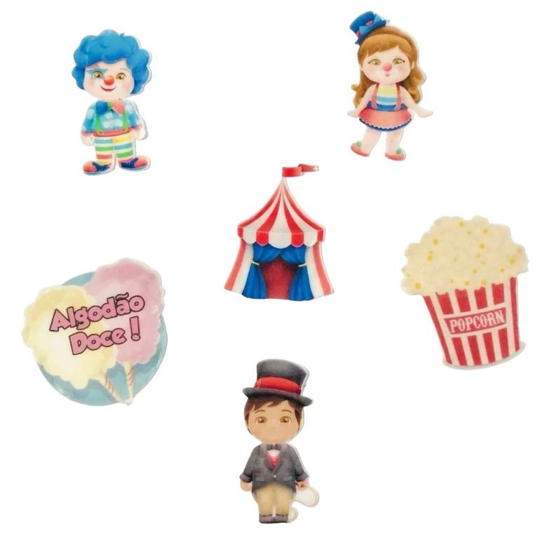 Kit Papel de Arroz Tema Circo Mod 2