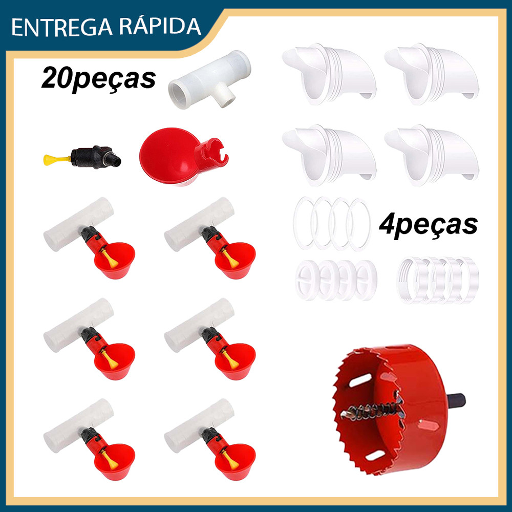 Comedouro automático para aves de capoeira Comedouro para galinhas, patos e gansos