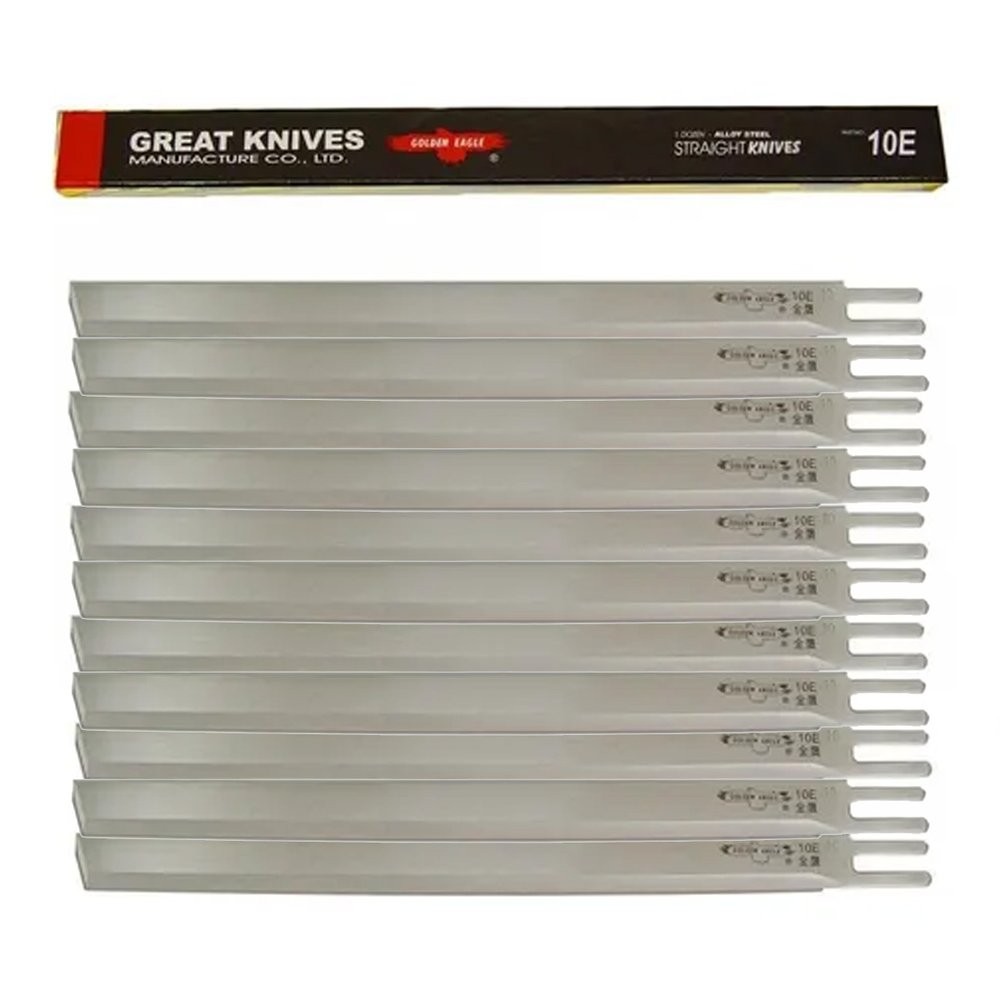 Kit 12 facas de cortar tecido 10'' polegadas aço rápido Great Knives
